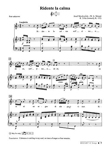 Mozart -- 12 Songs: High Voice - Image 4