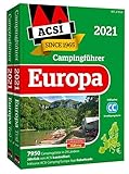  ACSI Internationaler Campingführer Europa 2021: in 2 Bänden inkl. Ermässigungskarte und ACSI Camping Europa-App Rabattcode. (Hallwag Promobil)