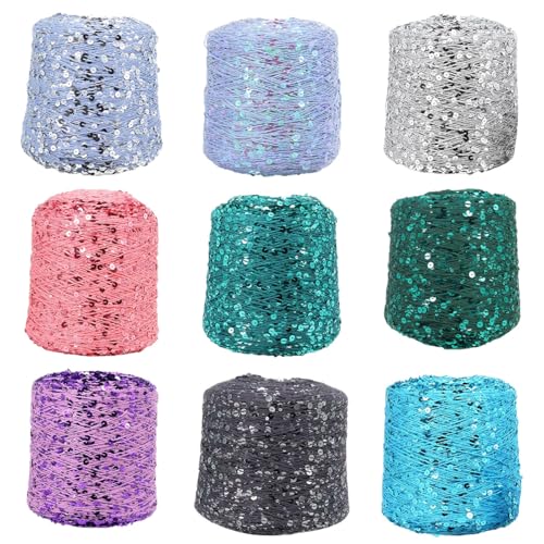 Fil à crocheter scintillant 140 m AJ136X pour couture