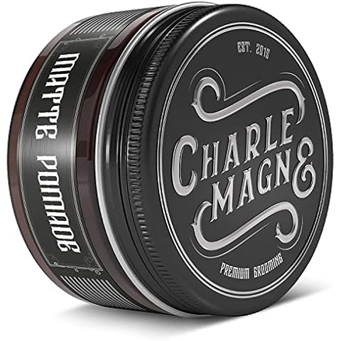 Charlemagne Matte Pomade - Matte Hair Pomade Men - Hair Wax for Men Matte Finish - Developed by Barbers, Made in Germany - 100 ml Hair Pomade - Hair Cream Men/Styling Cream/Mens Hair Wax Hair Gel Cover
