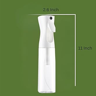 BeautifyBeauties Spray Bottle For Hair – Continuous Mister Spray Bottle for Hairstyling, Cleaning, Plants, Pets, Barbers, Salons, Essential Oil Scents (Clear, 18.6oz/500ml)