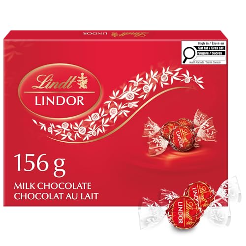 Lindt - Lindt LINDOR Milk Chocolate Truffles Gift Box, 156-Gram Box, Chocolate Gift Box Perfect for Gifting - -22%