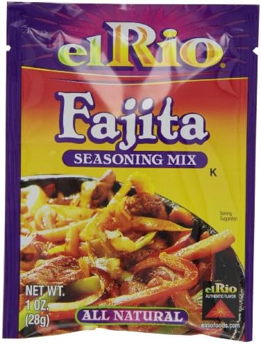 El Rio Fajita Seasoning Mix, 1-Ounce Packet (Pack of 20)