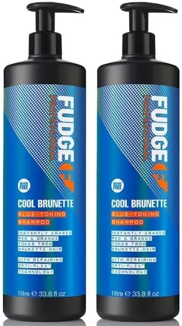 Fudge DOUBLE Cool Brunette Blauw Toning Shampoo 1000ml