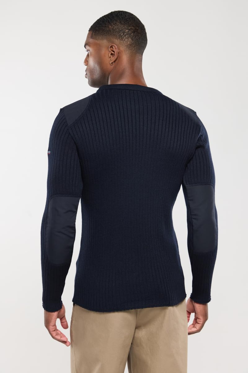 Armor Lux Męski sweter Marin "Binic" Homme, niebieski (D85 Rich Navy Blue D85 Rich Navy), L EU, Niebieski (D85 Rich Navy Blau D85 Rich Navy), L