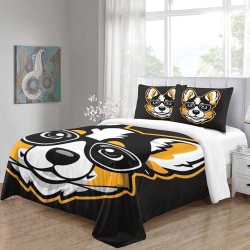Housses de couettes Corgi microfibre pour protéger facilement votre grand lit - 6