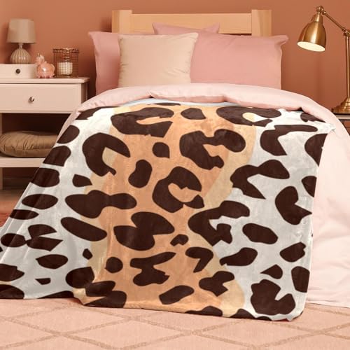 Couverture Microfibre Chaude Léopard : Jeté Polaire Doux Infroissable - 8