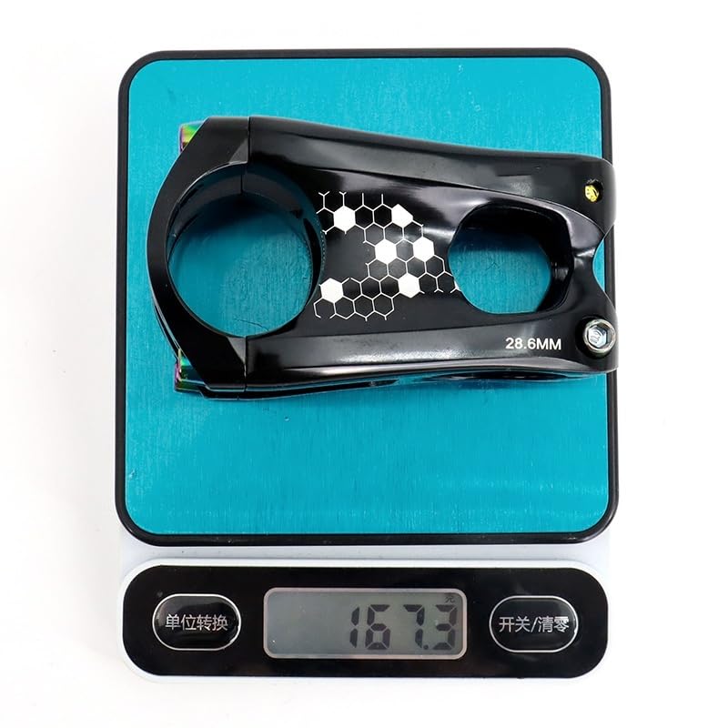 Potencia MTB Vástago de Bicicleta 50mm MTB Alta Resistencia 0 Grados Aumento FR XC Am Enduro for Manillar 31,8mm 28,6mm dirección Potencia Bicicleta
