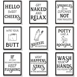 Zonon 9 Pieces Bathroom...