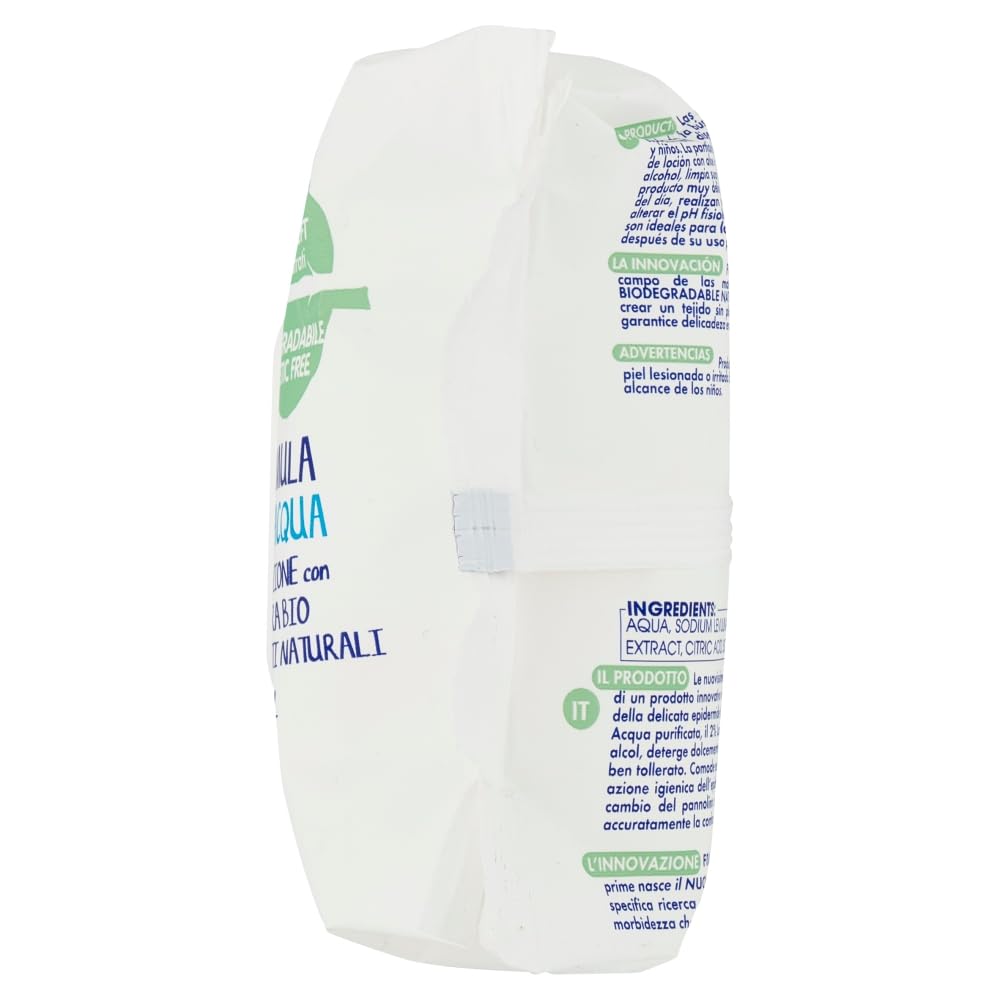 Fria Baby Sensation Acqua Pura Salviette per Cambio Pannolino, 98% Acqua Purificata, 70 Salviette
