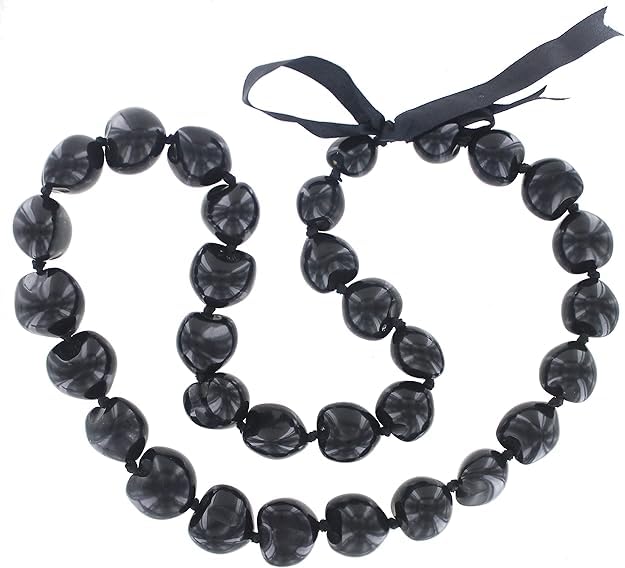Hawaiian Kukui Nut 32" Lei Necklace Graduation Luau Hula2