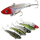 Soft Fishing Lures Swimbait Jig Heads Paddle Tail Swim Bait Pre-Rigged Swimbaits with Treble Hooks Crankbait Swim Shad Lures Swim Baits for Bass Trout Walleye Fishing (3.5 inch-B, 5pcs) -  AGOOL