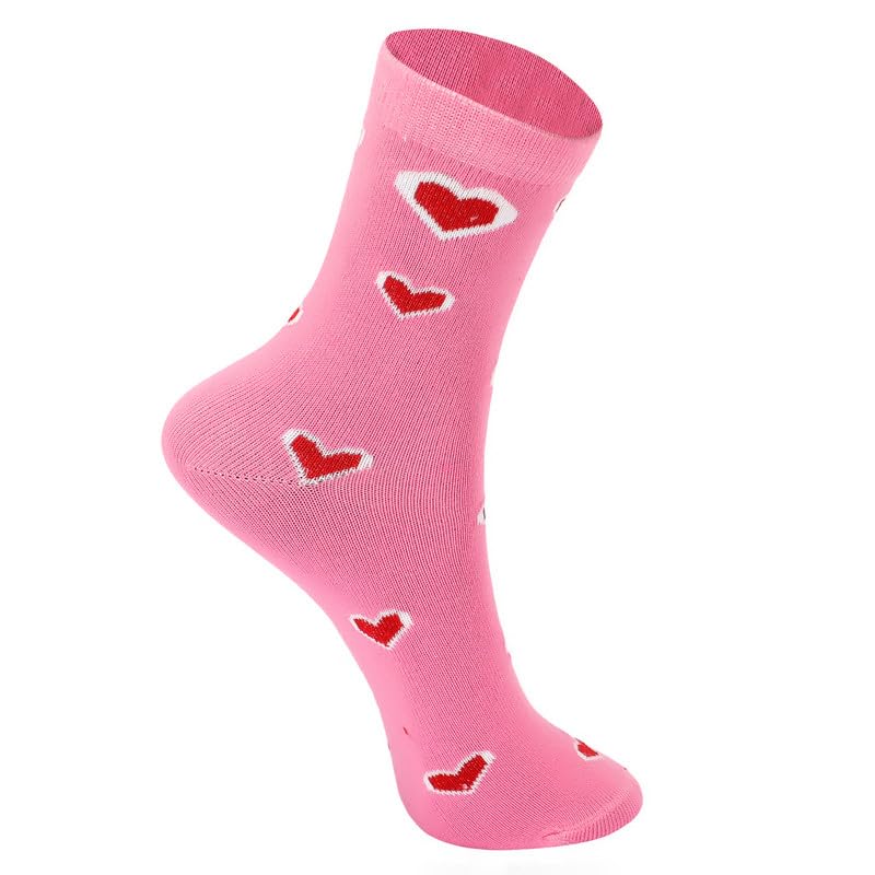 Image of Kids Girls Socks | Soft Cotton, Comfortable, Multicolor Printed Socks for Girls - Pack of 5 Pairs