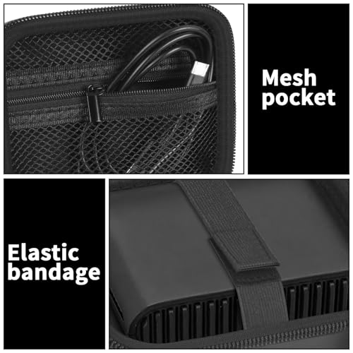 Image of Case Compatible with TP-Link Ultra-Portable Wi-Fi 6 AX1500 AX3000 Travel Router, Storage Holder for TL-WR1502X TL-WR3002X Portable WiFi Hotspot, Ethernet Cable Network (Box Only)-Black