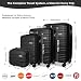 Luggage Depot 4 Piece Suitcase Set with TSA Lock, ABS Hardshell, Black