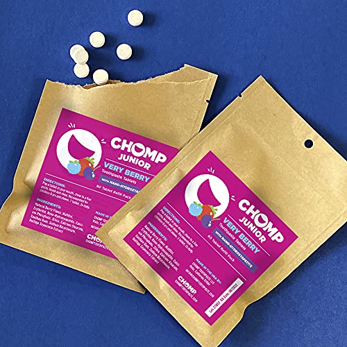 Chomp Junior Very Berry Toothpaste Tablets With Nano Hydroxyapatite Refill #TOP2