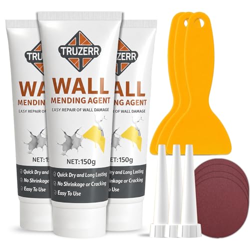Image of Wall repair paste (150g x 3) wall putty paste, wall crack repair for walls Holes & Damage | wall crack filler, DIY wall paint repair | Wall putty Filler, putty paste, wall paint repair (450g)