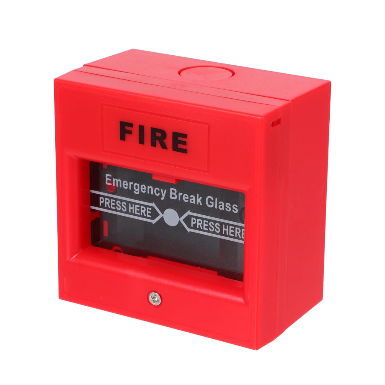 BAZEITFLOW Resettable Manual Fire Alarm Button Key Reset Emergency Call Point Switch for Traditional Fire Alarm Systems Red Color