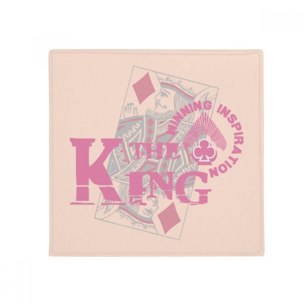 Pet mat roi cartes à jouer tapis antidérapant multicolor 50x50cm salon et porte