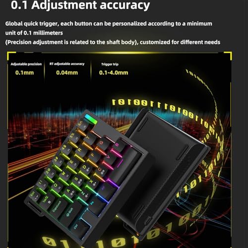 Clavier mécanique à une main compact pour libérer de l'espace de bureau et réagir vite en session