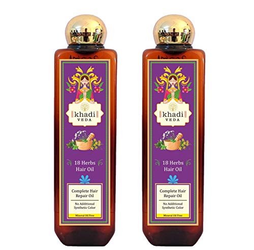 Khadi veda 18 Herbs Complete Repair Hair Oil - 100 ml - Pack of 2