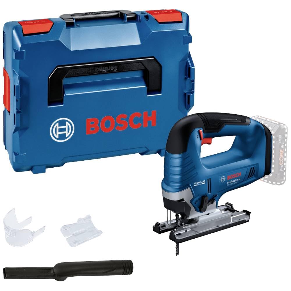Bosch Professional Blue 18V System Cordless Jigsaw Gst 18V-125 B (With Bow Handle, Bevel Cuts Up To 45° Angles, L-Boxx)