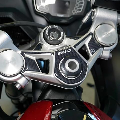 labelbike - 3D Sticker Decoration and Protection of Motorcycle Fork Plate Steering Compatible with Triumph Daytona 660 2024 Cover