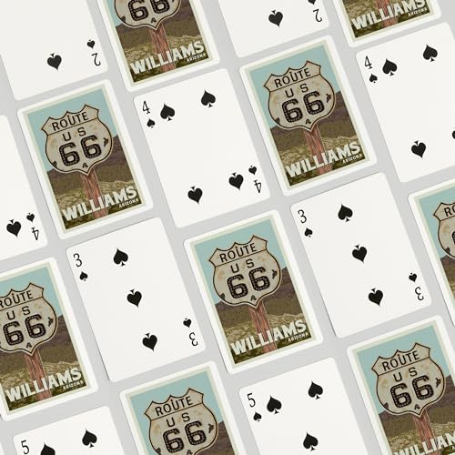 Cartas Williams Arizona Route 66, baraja póker 52 cartas miniatura 4