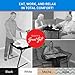 Table-Mate TV Tray Table | Portable Desk Folding Dinner Tray, Couch Table Trays for Eating Snack Food, Portable Laptop Desk, Bed Trays for Eating | Adjustable TV Trays with 3 Angles and Cup Holder