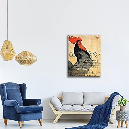 Legendarte - Obraz na płótnie - Cocorico - Théophile Alexandre Steinlen - Dekoracje ścienne cm. 80x110