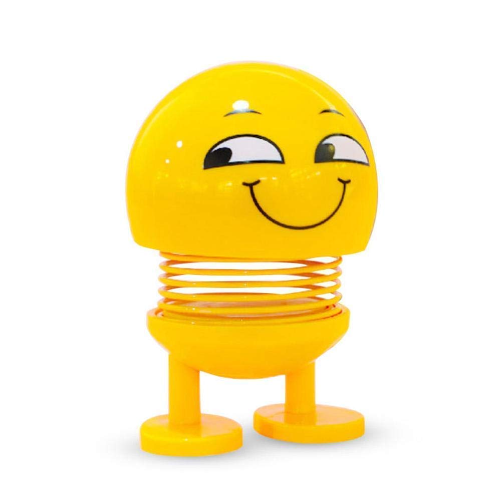 Raawan Emoji/Smiley Spring Doll,Cute Emoji for Car Dashboard Bounce