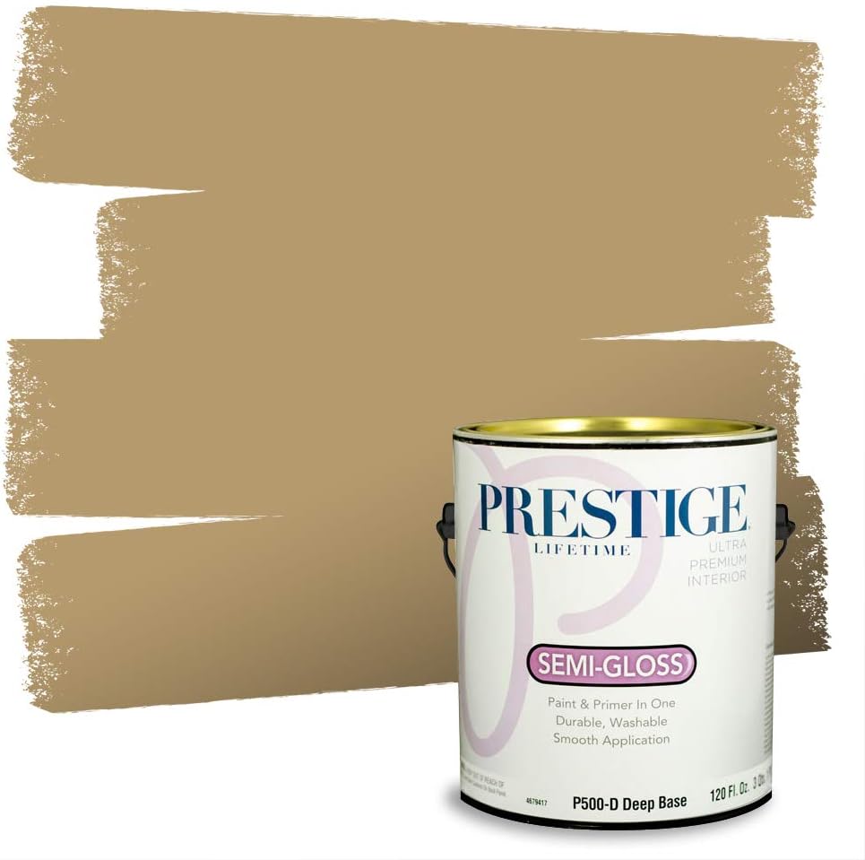 PRESTIGE Interior Paint and Primer in One, Sky Blue, Semi-Gloss, 1 Gallon