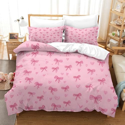 Housse de couette pomme de pin hypoallergique parure lit microfibre 3D - 3