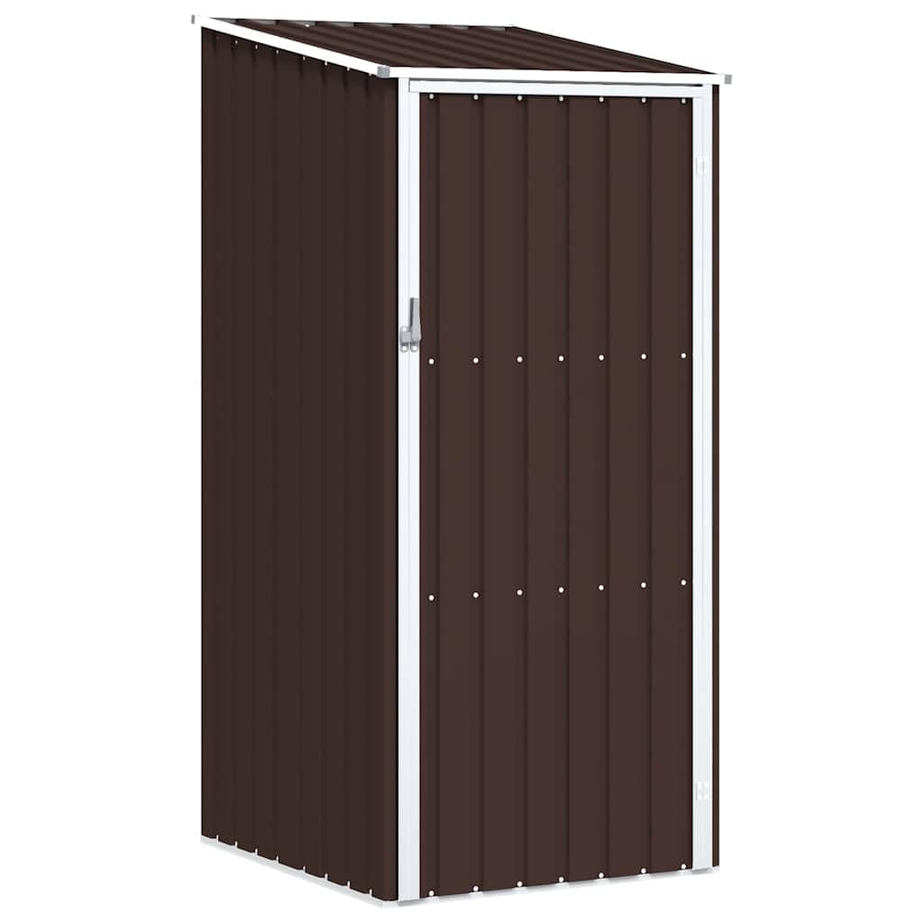 Domek ogrodowy Brązowy 87 x 98 x 159 cm Stal ocynkowana