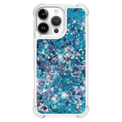 Coque iPhone 16 Pro 6,3" silicone souple bleu amour YB antichoc