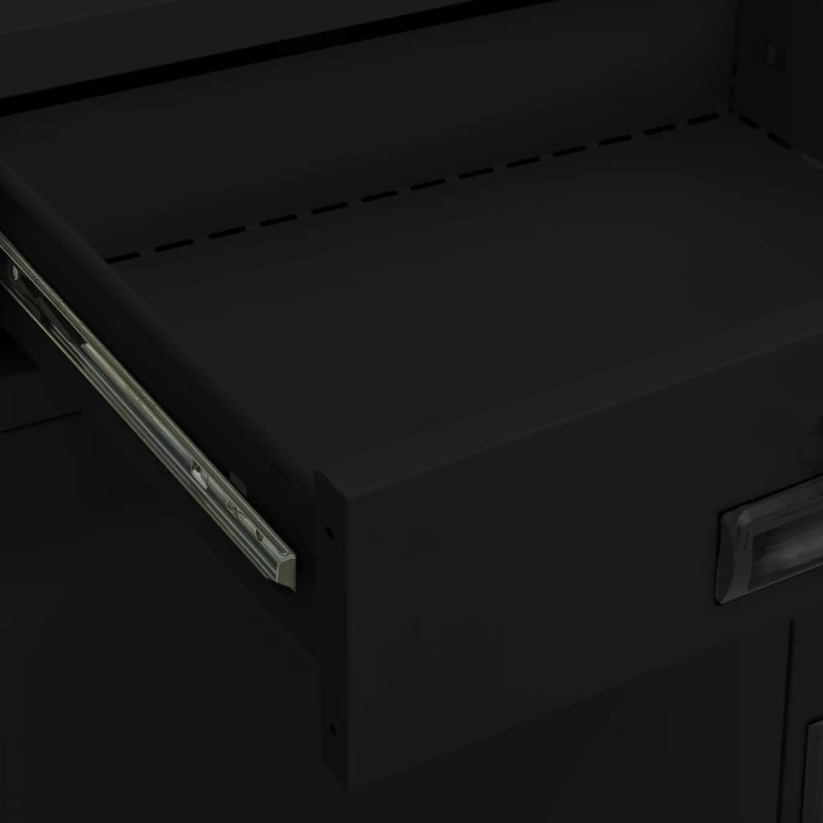 Armadio da ufficio in acciaio, 90 x 40 x 102 cm, con 2 cassetti e ripiani, per ufficio e archivio documenti