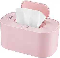 Plplaaoo Aquecedor de lenços umedecidos para bebês com controle de temperatura – Aquecedor portátil para carro e uso doméstico – Dispensador de aquecedor de lenços umedecidos para bebês alimentado por