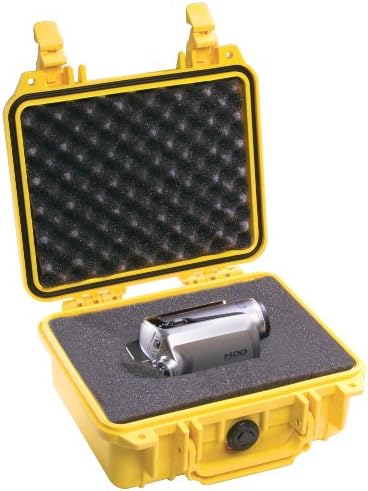 Pelican 1200 Case with Foam for Camera Yellow