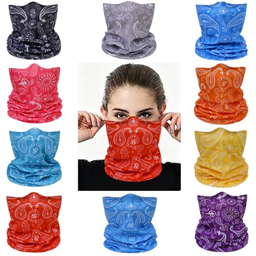 Image of Neck Gaiter Masks Tube Scarf,Seamless Bandanas Buffs Gators,Ourdoor Face Mask Face Covering Multi Headwear