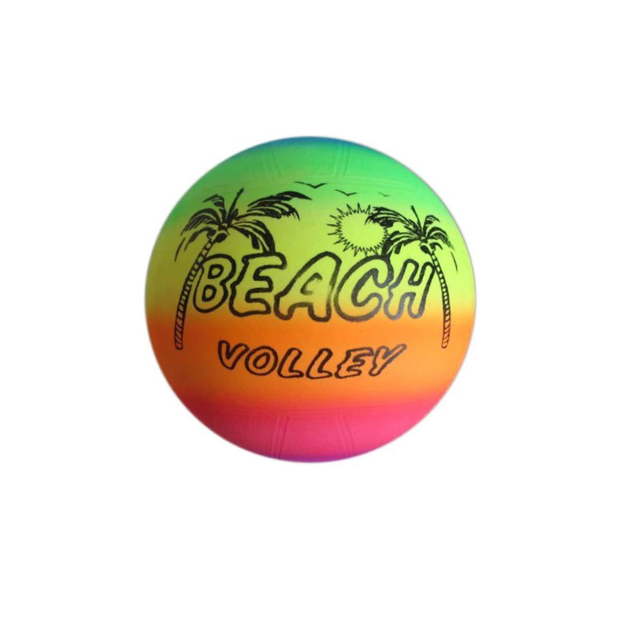 TOYANDONA Rainbow Ball Kickball Handball Sports Toy for Kids Indoor Outdoor Coordination Training Soft Foam 7.87In