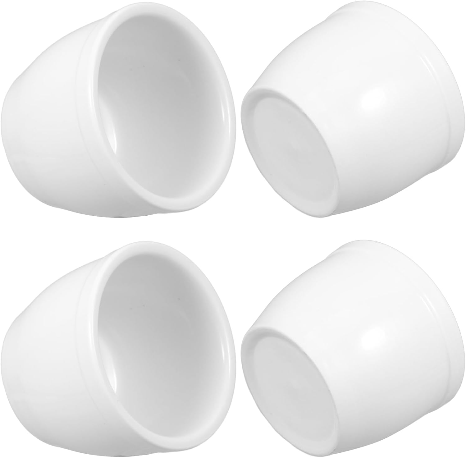 VALICLUD 4pcs Ceramic Dessert Cups Lids Yogurt Parfait Cups Ice Bowl for Snacks Appetizers and