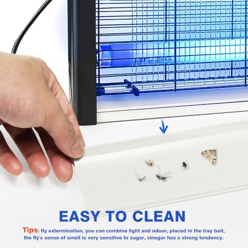 20W Electric Indoor Bug Zapper UV Bulbs –3500V Mosquito and Fly Zapper for Kitchens, Bedrooms, Living Rooms, and Covered Spaces (Indoor Bug Zapper) — view 6
