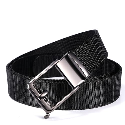 Men's Ratchet Golf Belts - Nylon Web Work Belt with Adjustable Automatic Buckle for Jeans Pants