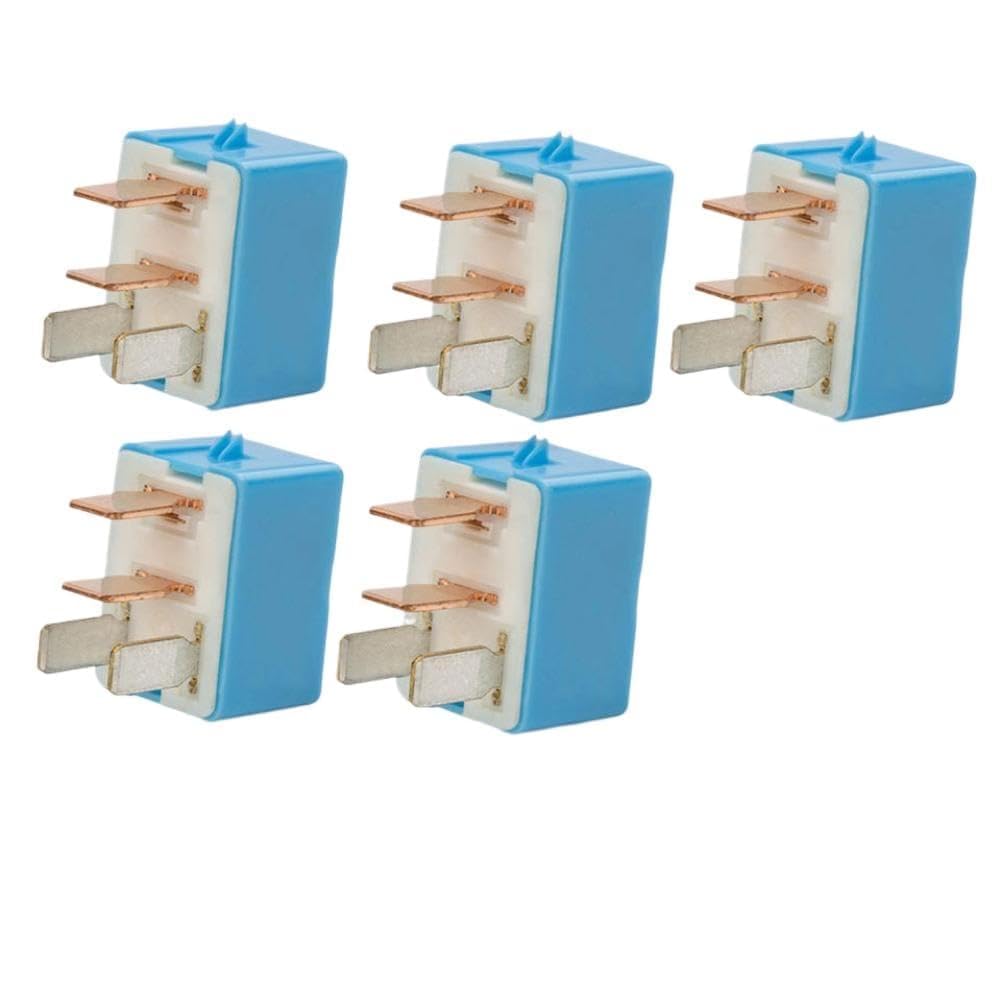 Lot de 5 modules de relais de voiture 12 V 4 broches compatibles avec Yaris 2007 remplace 90080-87026 9008087026 90987-02027 85915-12020