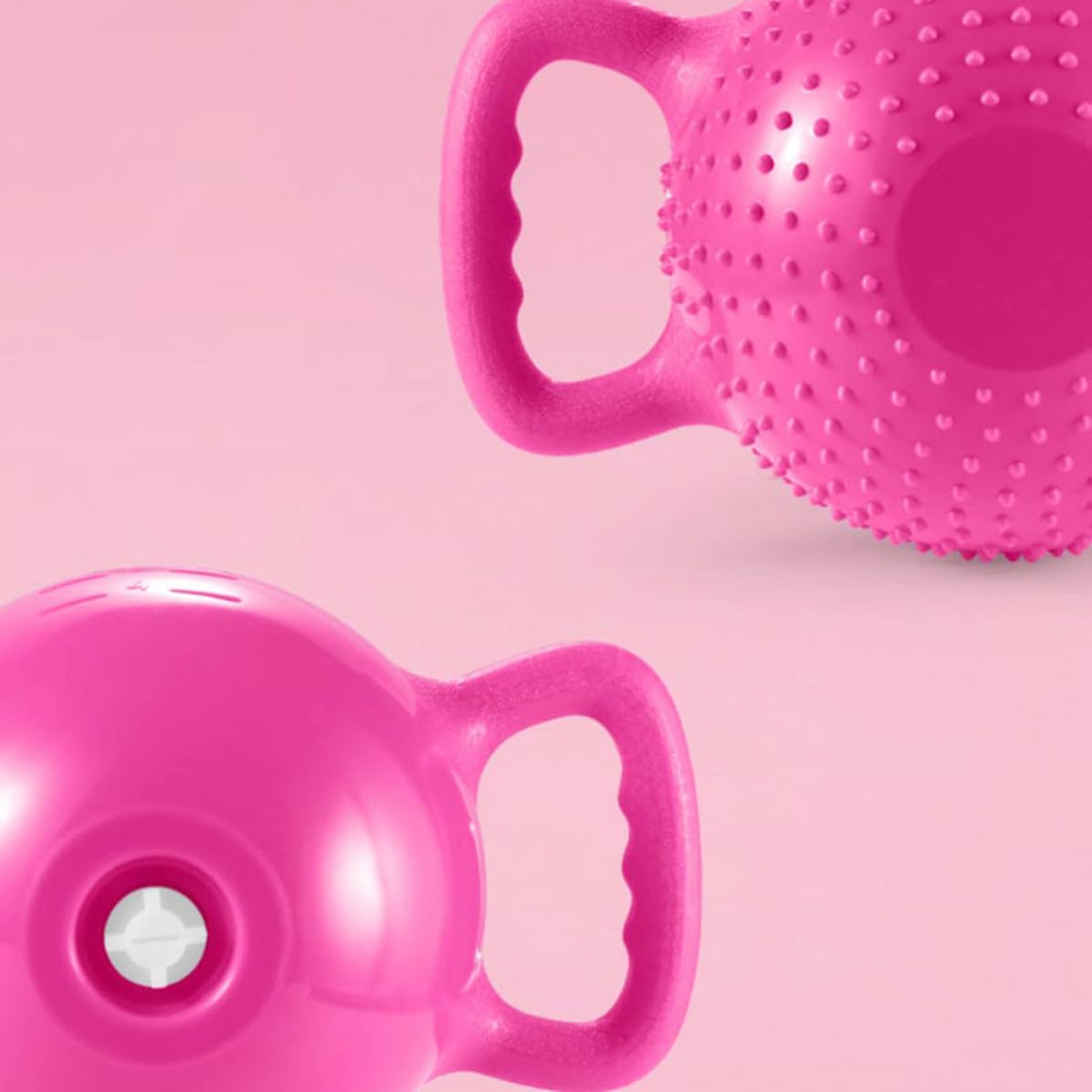 Kettlebell in Pvc Riempibile, Peso Regolabile, Manico Doppio | Portatile e Antiscivolo, Protezione Pavimento e Resistenza a Compressione, per Pilates e Danza
