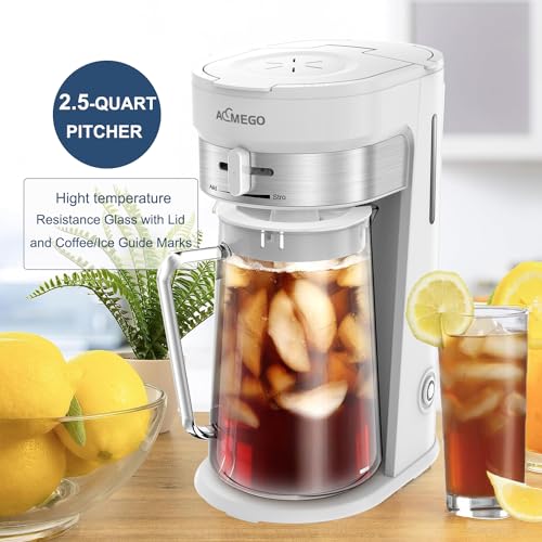 Iced Tea Maker, Brewing System with 2.5-quart Glass Pitcher, sliding ...