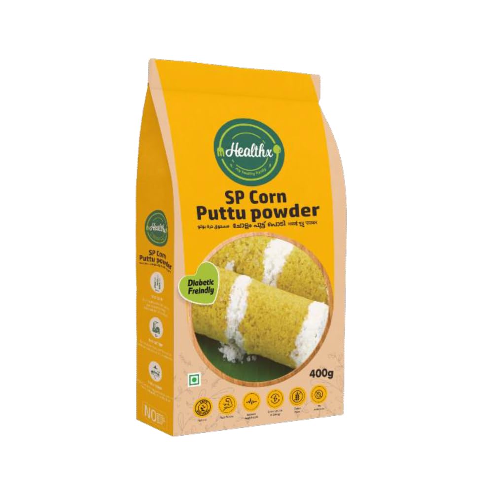 Healthx SP Corn Puttu Powder 400g | Diabetic Friendly | Selected & Matured Corn |Fibre Rich | Diabetic Control| High in Anti Oxidant, Pack Of 1 (B0D7SK866V) Amazon Price History, Amazon Price Tracker