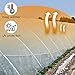 Happybuy 12x28ft Greenhouse Plastic Film - 6 Mil UV Resistant Polyethylene Sheeting for Superior Warmth Retention & Plant Protection in All Seasons