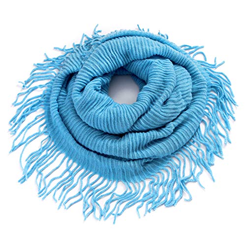 Winter Infinity Scarfs for Women Warm Knit Plaid Infinity Scarf Circle Loop Scarves3