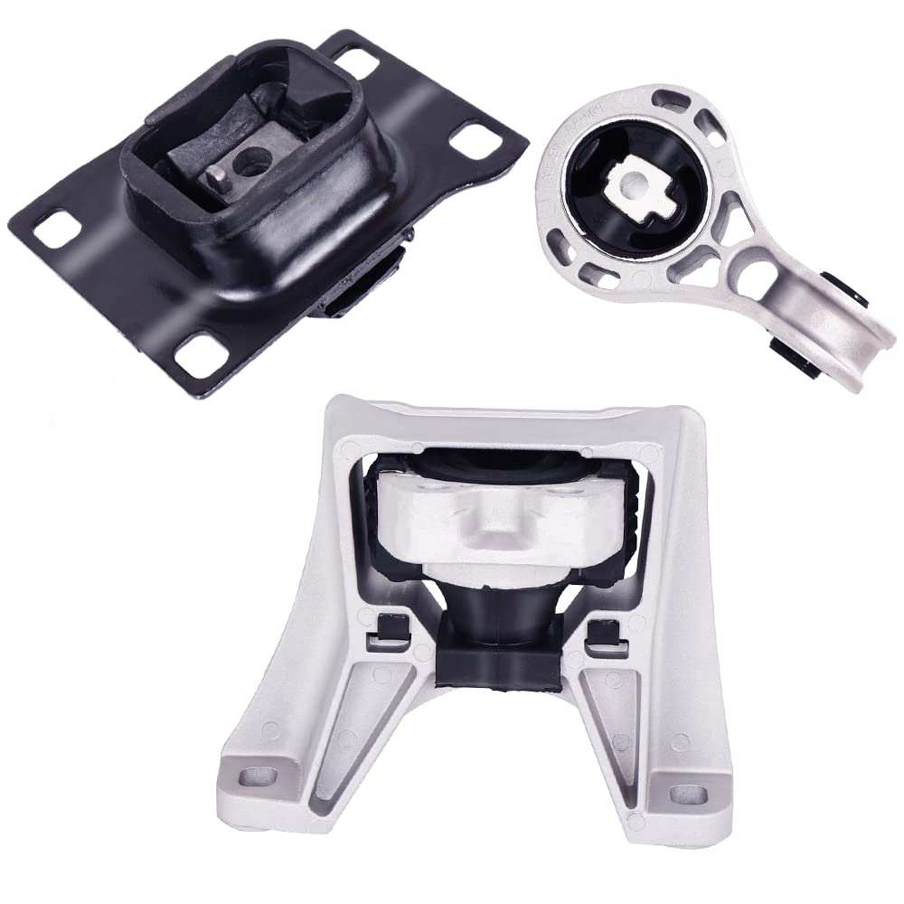 Engine Motor & Transmission Mount Kit 3pcs Compatible with Fits 2008 2009 2010 2011 Ford Focus 2.0L A5322 A2986 A5495 8S4Z6068A 98AB7M121AK BP4S-39-